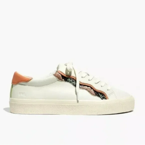 NIB! Madewell snake skin sidewalk sneaker - Picture 2 of 6